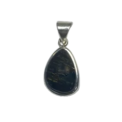 Pendentif en Astrophyllite serti sur argent 925 | Dans les Yeux de Gaïa