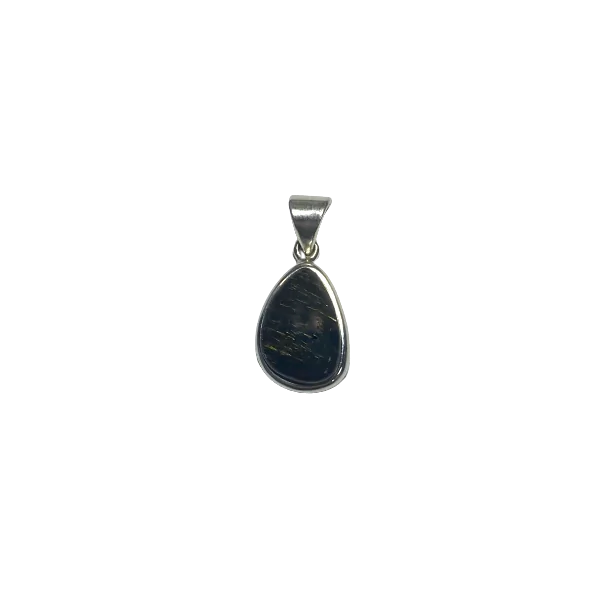 Pendentif en Astrophyllite serti sur argent 925 | Dans les Yeux de Gaïa