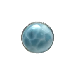 Bague en Larimar serti en Argent 925 - Dans les Yeux de Gaïa