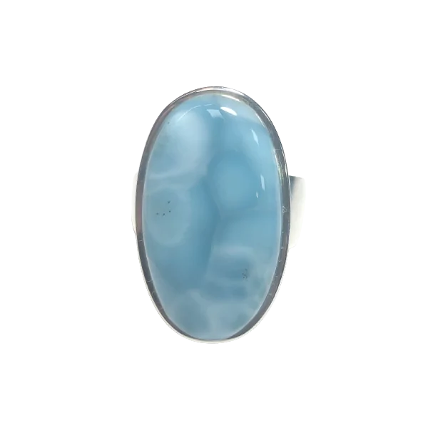 Bague en Larimar serti sur Argent 925 | Minéraux - Lithothérapie
