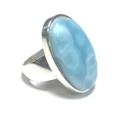 Bague en Larimar serti sur...