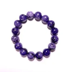 Bracelet en Charoïte véritable 14mm | Dans les yeux de Gaïa