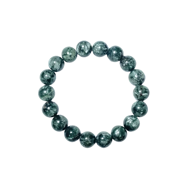 Bracelet en Séraphinite naturelle | Dans les Yeux de Gaïa