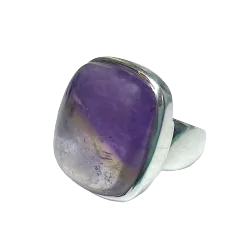Bague en Amétrine sertie en Argent 925 1 | Dans les yeux de Gaïa