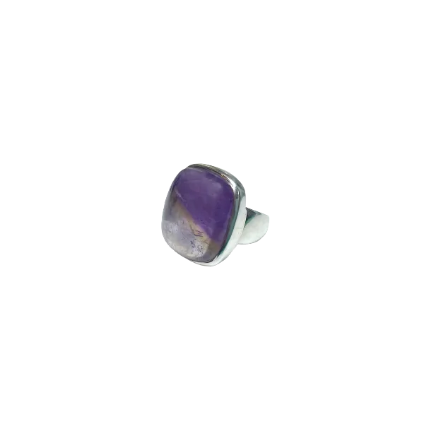 Bague en Amétrine sertie en Argent 925 1 | Dans les yeux de Gaïa