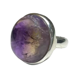Bague en Amétrine sertie en Argent 925 1 | Dans les yeux de Gaïa