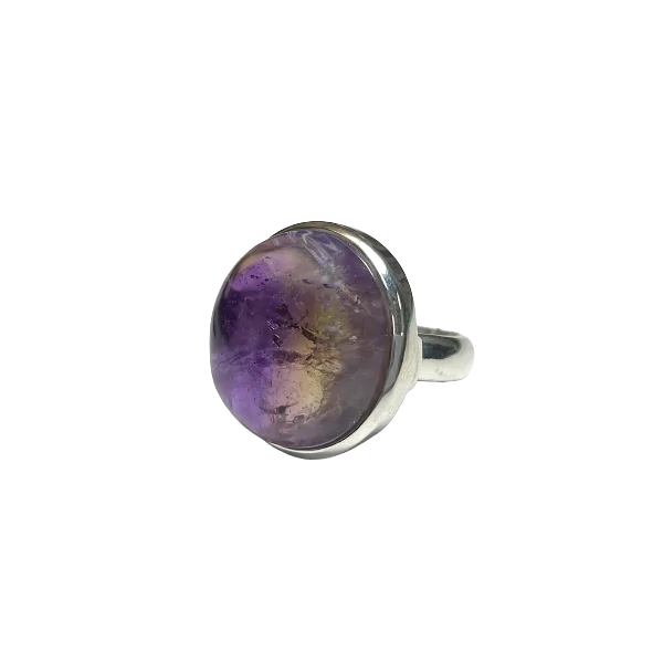Bague en Amétrine sertie en Argent 925 1 | Dans les yeux de Gaïa
