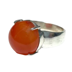 Bague en Cornaline sertie...
