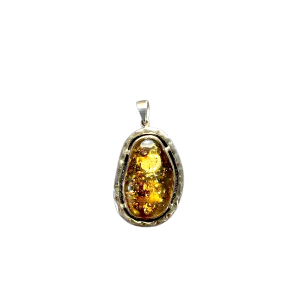 Pendentif ambre argent 925 | Dans les Yeux de Gaïa