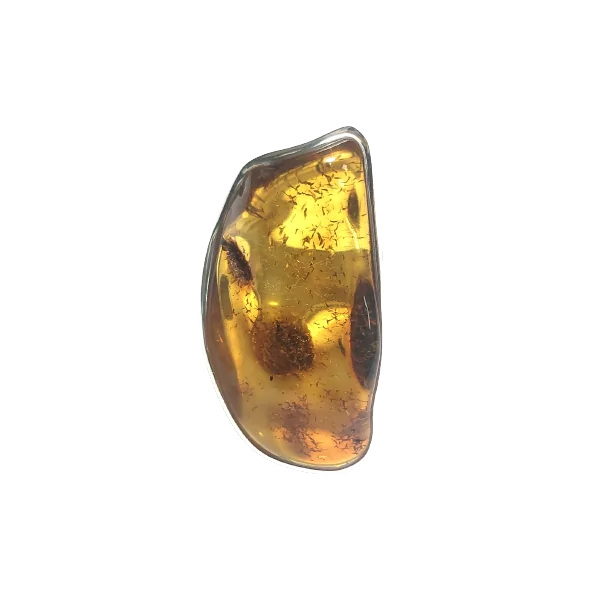 Bague en Ambre serti en Argent 925 - Dans les Yeux de Gaïa