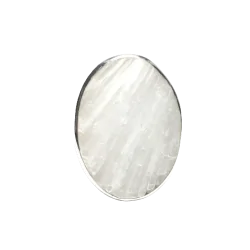 Bague en Scolécite sertie sur argent 925 - Dans les Yeux de Gaïa