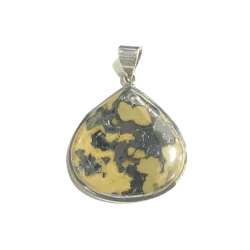 Pendentif en Schalenblende sertie en Argent 925 -3 | Dans les yeux de Gaïa