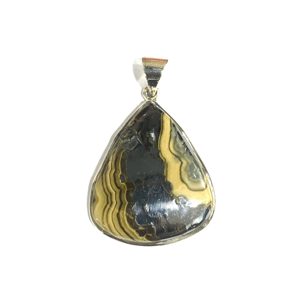 Pendentif en Schalenblende sertie en Argent 925 | Pendentifs en Minéraux | Dans les yeux de Gaïa