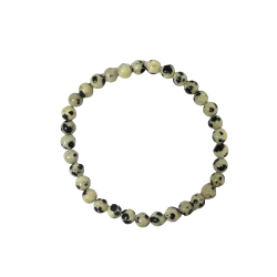 Bracelet enfant jaspe Dalmatien 4mm - Minéraux | Dans les yeux de Gaïa