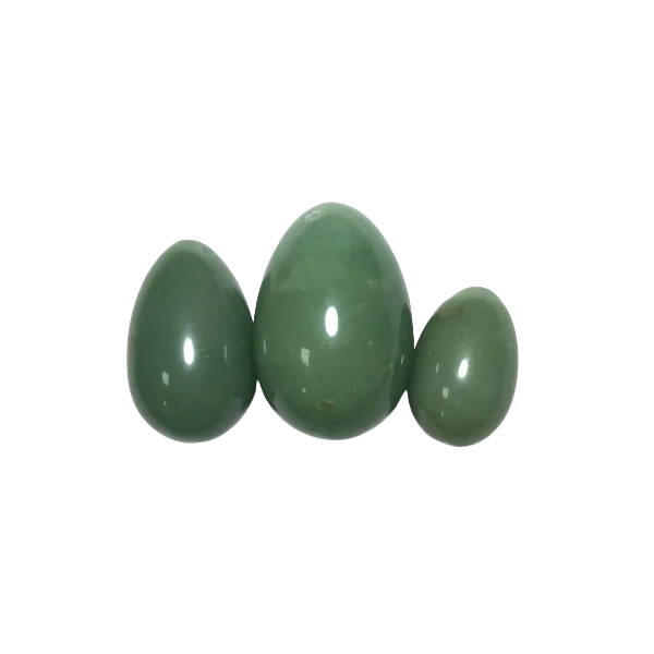Oeufs de Yoni en Aventurine Verte - Dans les Yeux de Gaïa