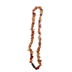 Collier chips en Cornaline