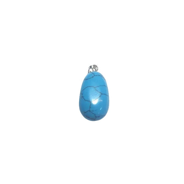 Pendentif en Howlite teintée face| Dans les yeux de Gaïa