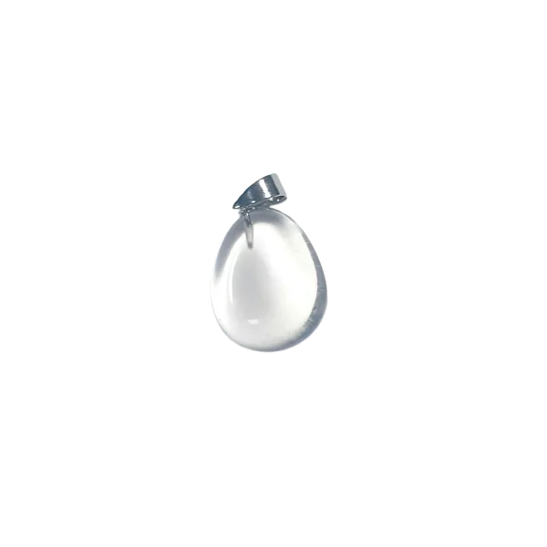Pendentif en Cristal de Roche dessusl Dans les yeux de Gaïa