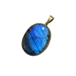 Pendentif Labradorite serti...