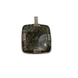 Pendentif en Collus serti en Argent 925 - Photo 1 | Dans les Yeux de Gaia