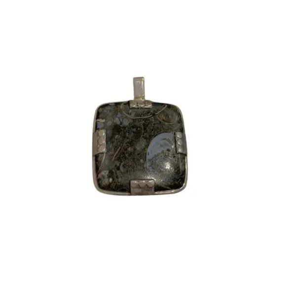 Pendentif en Collus serti en Argent 925 - Photo 1 | Dans les Yeux de Gaia