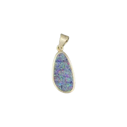 Pendentif en Opale Triplette en Argent POP3 | Dans les Yeux de Gaïa 1
