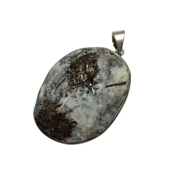 Pendentif en Astrophyllite sur Argent PA1 | Dans les Yeux de Gaïa 2