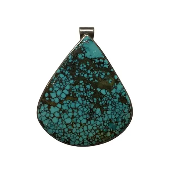 Pendentif en Turquoise sur Argent PT1 | Dans les Yeux de Gaïa 1