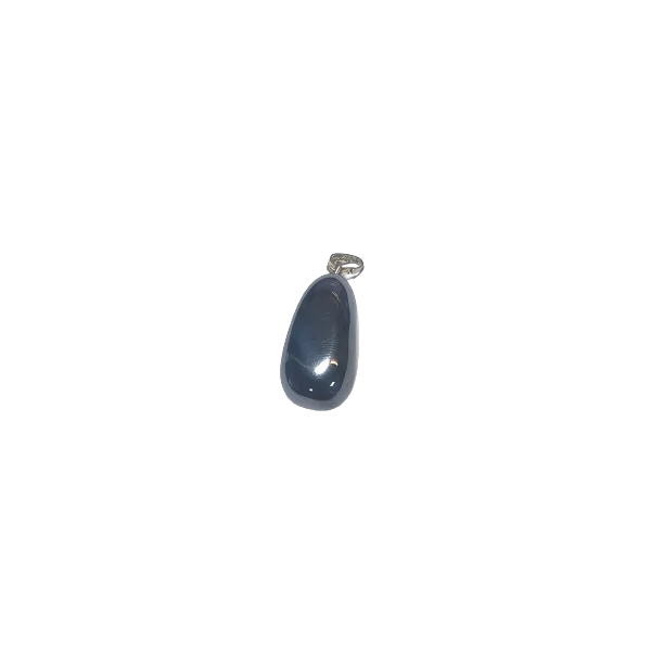 Pendentif en Hématite grande taille face| Dans les yeux de Gaïa
