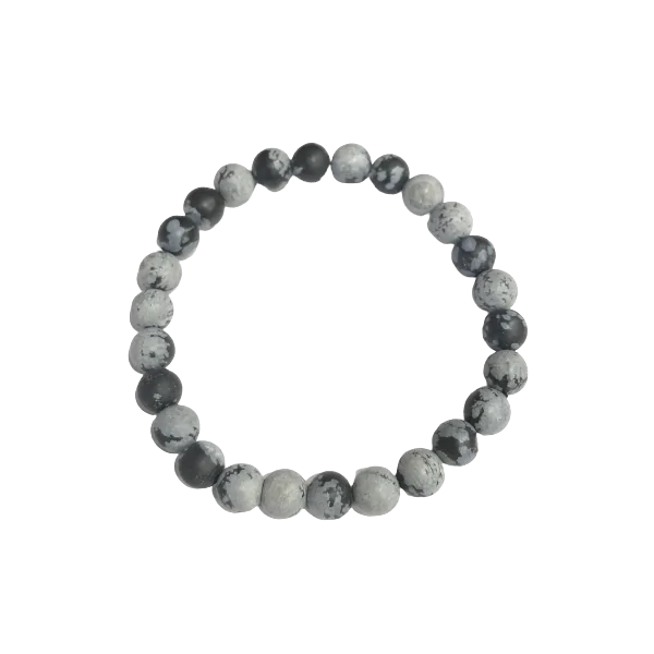 Bracelet en Obsidienne Mouchetée - Dans les Yeux de Gaïa