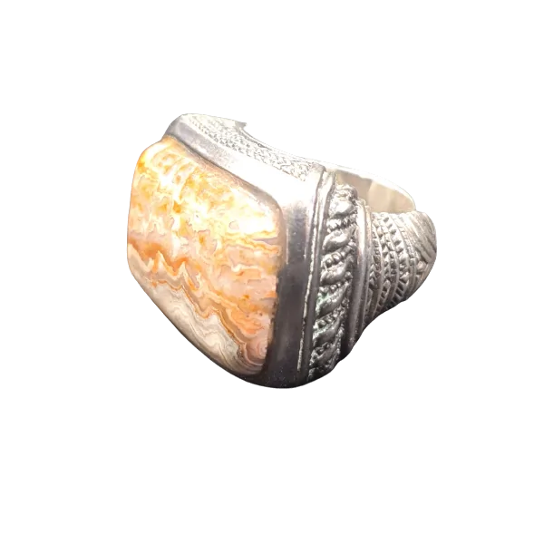 Bague en Agate - latéral | Dans les yeux de Gaïa