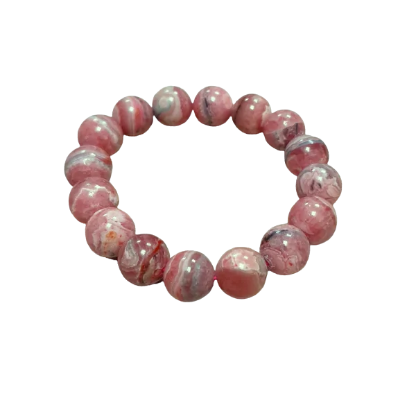 Bracelet en Rhochrosite 12mm - coté| Dans les Yeux de Gaïa