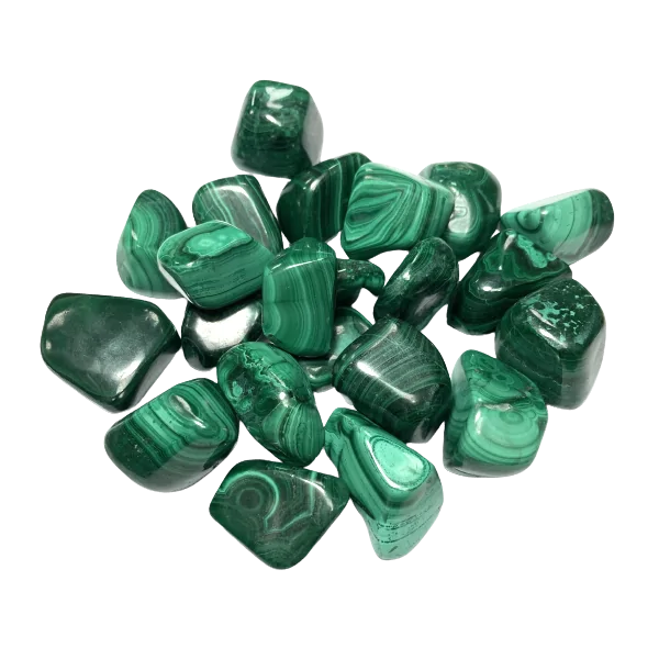 Pierre roulée en Malachite, photo 1| Dans les Yeux de Gaïa