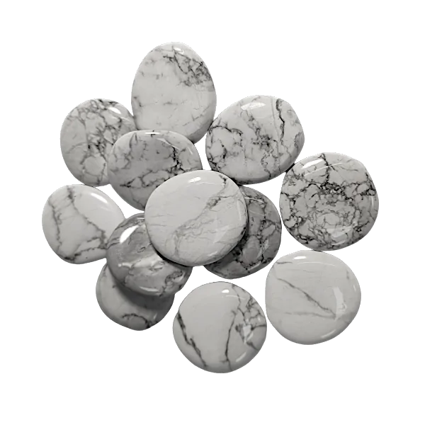 galet howlite 1 | dans les yeux de Gaïa