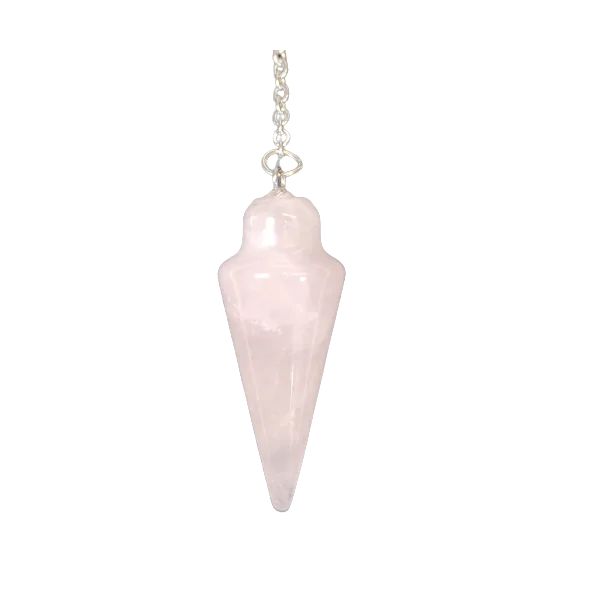 pendule pointe quartz rose 1 | dans les yeux de Gaïa