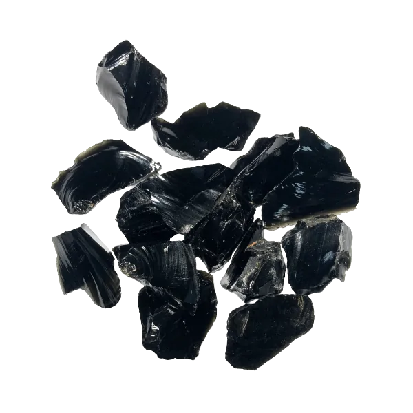 Obsidienne Noire brute 1 - Lithothérapie |Dans les Yeux de Gaïa