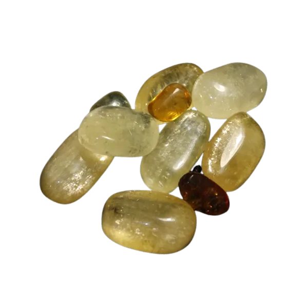 Pierre Roulée Calcite Miel - Lithothérapie |Dans les Yeux de Gaïa
