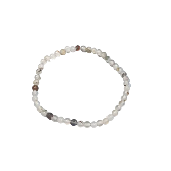 Bracelet en Agate Dendritique - face | Dans les yeux de Gaïa