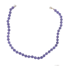 Collier Améthyste en perle ronde 8 mm - ouvert | Dans les yeux de Gaïa