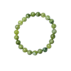 Bracelet en Jade Nephrite 8mm | Dans les Yeux de Gaïa 1