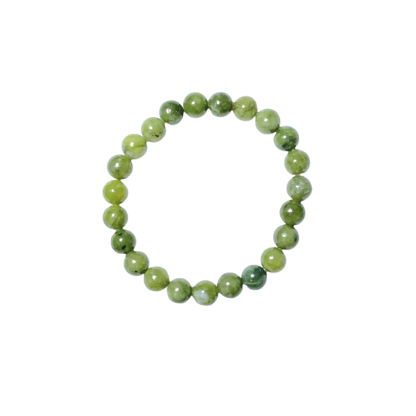 Bracelet en Jade Nephrite 8mm | Dans les Yeux de Gaïa 1