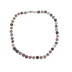 Collier en Tourmaline Multicolore 8mm  - fermé | Dans les yeux de Gaïa