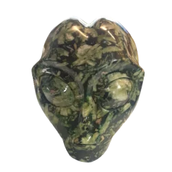 Crâne alien en Jaspe Pivoine | Dans les Yeux de Gaïa 1