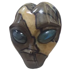 Crâne Alien en Septaria - face | Dans les yeux de Gaïa