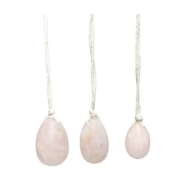Oeuf de Yoni en Quartz Rose | Dans les Yeux de Gaïa