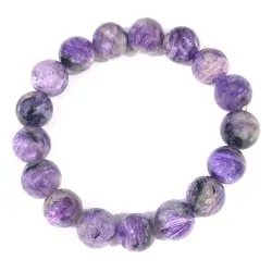 Bracelet Charoïte véritable 10mm 1 - Lithothérapie |Dans les Yeux de Gaïa
