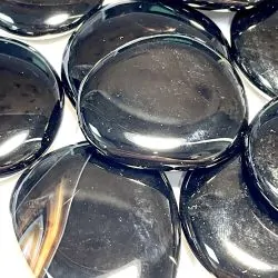 Galet d'Onyx noir