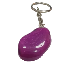 Porte clé Agate teintée - face | Dans les yeux de Gaïa