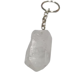 Porte clé Cristal de Roche - face | Dans les yeux de Gaïa
