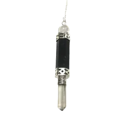 Pendule  tube en Shungite  | Dans les Yeux de Gaïa